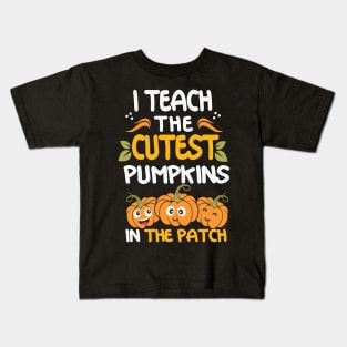 Halloween PreK Teacher Cutest Pumpkins Kids T-Shirt